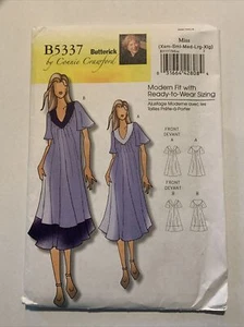 Butterick B5337 Misses Dress Lounge Negligee Size Xsm To Xlg Uncut - Picture 1 of 3
