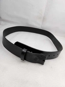 New Authentic Black US Military Police Leather Duty Belt - Stone Belt Arc Army - Foto 1 di 4