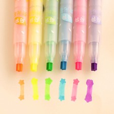 Lovely Star Nib Highlighter Marker Pen Assorted Ink Art Painting Pen Stationery