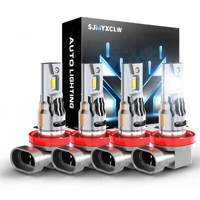 LOW HIGH Beam For Nissan KICKS 2019-2024 LED Headlight Bulbs H9 H11 LUCES Blanco - Image 1 of 4