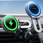 LISEN MagSafe Car Mount Charger 15W Wireless Charger Car Vent Phone Holder