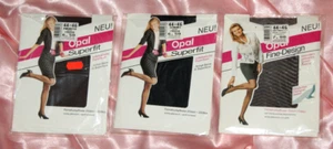 3 pairs OPAL superfit & fine design tights tights vintage gloss 44/46 - Picture 1 of 2
