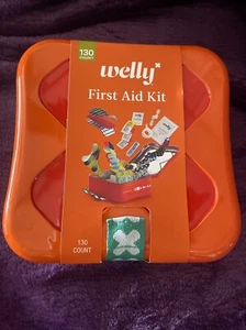 Welly First Aid Kit - Adhesive Flexible Fabric and Waterproof Bandages, Tape 130 - Picture 1 of 2