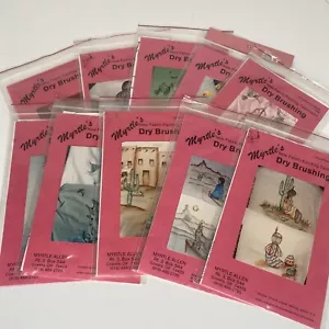 10 Myrtle's Dry Brushing Patterns Fabric Painting Patterns Myrtle Allen Vintage - Picture 1 of 12