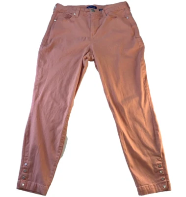 Pantalones Bandolino Melocotón Lisbeth Preppy Cómodos Recortados Tobillo Elastizados Chinos Mujeres 6 Foto 1 de 4