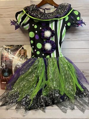 Disfraz Espíritu Brillo Neón Halloween Niño Talla Grande 12-14 VESTIDO SOLO LEER Foto 1 de 4