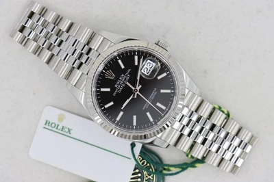 Rolex Datejust 36 126234 Negro Dial Índice Banda Jubileo Caja y Papeles Año 2024 Foto 1 de 4