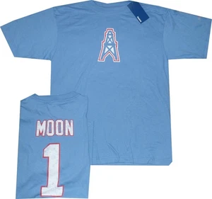 Houston Moon Warren Moon Reebok Throwback Pro Style Oversized T Shirt Small - Picture 1 of 3