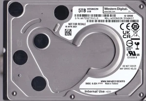 WD50NDZM-59A8KS1 s/n: WX72D2 Thailand APR / 2021 5TB USB-C 2.5" WESTERN DIGITAL - Picture 1 of 5