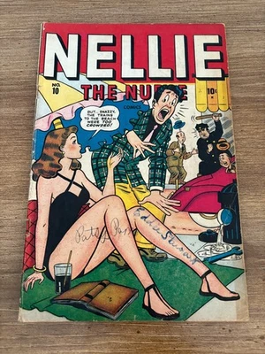 Nellie The Nurse # 10 VG Golden Age 1947 Comic Book Marvel 18 J347 - Image 1 of 2