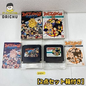 ◇K002 Set of 2 NINTENDO FAMICOM Famicom Jump 1 and 2 Japan Game Tested Work