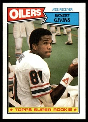 1987 Topps Ernest Givins Rookie Set Break Houston Oilers #310 SR - Image 1 of 2