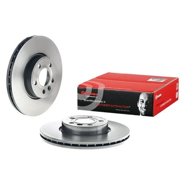 For Volkswagen EuroVan 01-03 UV Coated Series Plain Vented Front Brake Rotor - Imagem 1 de 4