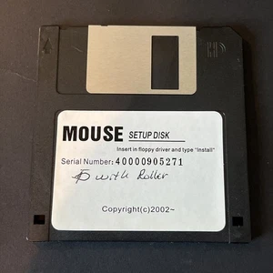 Vintage Windows Mouse Setup Disk Driver Floppy Disk 3.5 Inch Untested Contents - Picture 1 of 2