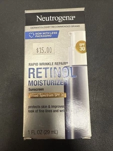 Neutrogena Rapid Wrinkle Repair Retinol Feuchtigkeitscreme LSF30 1 Unze Ablaufdatum: 2025 - Bild 1 von 5