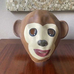 Máscara de Halloween Mono Oso de Peluche Mono Disfraz Marrón Mascota Niños Fiesta de Cumpleaños - Imagen 1 de 17