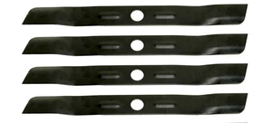 4 USA Mower Blades Low Lift Mulching Replaces Black & Decker 90548199 18in. Deck - Picture 1 of 7