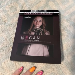 M3GAN Megan 4K Steelbook 4K UHD + Blu-ray Unrated Best Buy OOP. W~ Protector - Picture 1 of 10