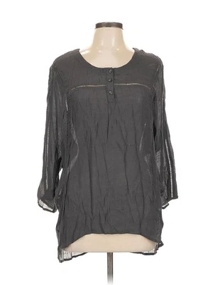 Blusa mujer MONORENO gris manga 3/4 L Foto 1 de 4