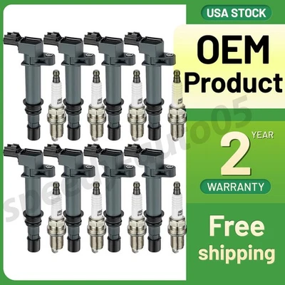 8 Ignition Coils Pack uf297 + Spark Plug For 2006-2007 Mitsubishi Raider 4.7L V8 - Image 1 of 4