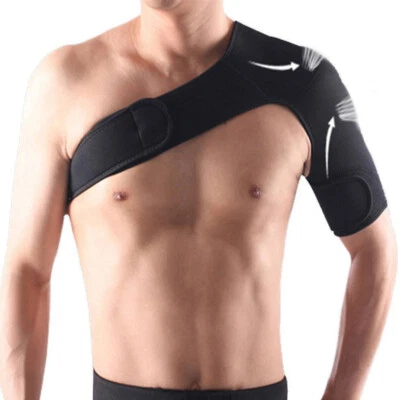 Shoulder Support Brace Joint Pain Injury Guard Strap Bandage Compression Wrap ! - Image 1 of 4