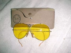 GAFAS DE SOL AVIADOR ESTILO TIRADOR ÁMBAR RAY-BAN VINTAGE B&L - Imagen 1 de 8
