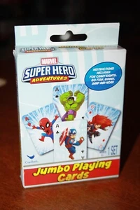 Jumbo Playing Cards Marvel Super Hero Adventures - Cardinal 2014 - Picture 1 of 3
