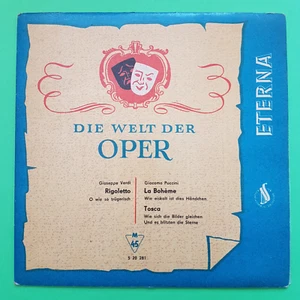7" DIE WELT DER OPER GIUSEPPE VERDI RIGOLETTO GIACOMO PUCCINI LA BOHEME ETERNA - Bild 1 von 2