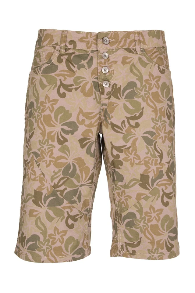 CHEER Damen Hose Bermudas Shorts Sommerhose oliv braun grün NEU Größe 34 36 - Bild 1 von 1