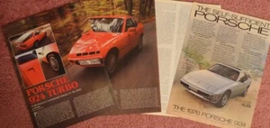 1978 Porsche 924 Turbo 4 Seiten Test Specs Original Print with Ad - Bild 1 von 1
