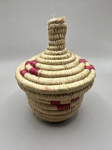 Coil Basket With Lid 5” Tall - Picture 1 of 5