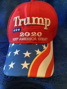 President Donald Trump 2020 Keep American Great Baseball Hat, American Flag. - Picture 1 of 5
