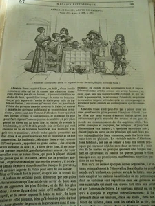 Abraham Bosse Moeurs du 17èm siècle 1836 Gravure Print Article - Picture 1 of 1