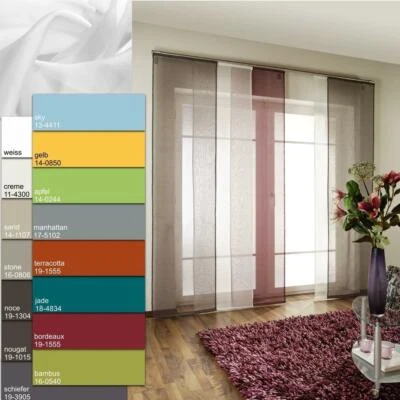 Schiebevorhang/Schiebegardine transparent Flächenvorhang Gardine - Bild 1 von 4