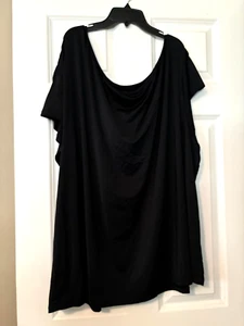 Torrid Active Black Short Sleeve Blouse Tee Top Shirt Women's Plus Size 5X - Picture 1 of 9