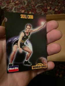 1997 Weetbix - World Ball Basketball Skill Card # 5, netball. - Picture 1 of 2