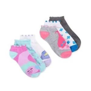 PLANET SOX, Women's 6 Pack, Trolls, No-Show, Pink Multi-Color, Size 9-11, NWT! - Picture 1 of 1