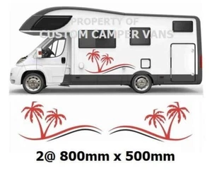 (No.861) MOTORHOME GRAPHICS STICKERS DECALS CAMPER VAN CARAVAN UNIVERSAL FITTING - Picture 1 of 7