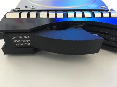IBM 750GB 7.2K 43W7580 43W7583 43W765 SATA 3GBPS 3.5"  HDD W/ IBM TRAY - Image 1 of 3