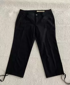 DKNY Women's Size 8 Cargo Style Capri Pants Black Lightweight | NEW w/Tag - Picture 1 of 12