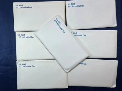 1977 U.S Mint 12 piece set sealed in original US MINT PACKAGING ((1 Set)) - Image 1 of 3