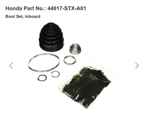 (1) BNIB OEM Genuine 07-15 Honda Inboard Inner Boot Kit Set 44017-STX-A01 - Picture 1 of 4