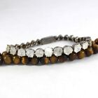925 Sterling Silver Asscher Polki Diamond Natural Chain Wedding Bracelet