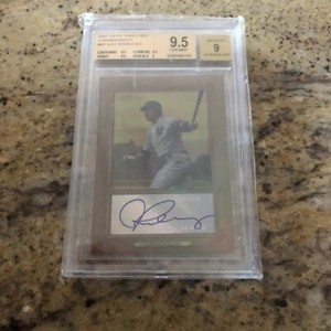2007 TOPPS TURKEY RED ALEX RODRIGUEZ AUTO BECKETT 9.5 AUTOGRAPH