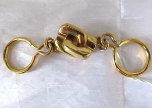 Portachiavi doppio tono oro vintage Pull Apart Banks - Foto 1 di 3