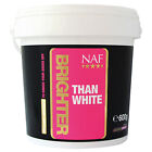 NAF Brighter Than White Whitener Equine Illuminating Powder Showing Turnout 600g