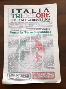Italia tricolore per una nuova Repubblica quindicinale di politica n.5 1992 - Picture 1 of 1