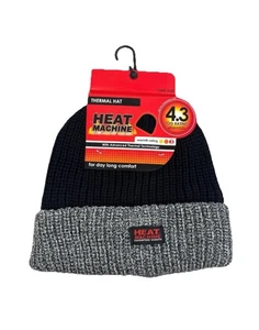 Erwachsene Unisex Heat Machine™ 4,3 TOG Thermo Grobstrick Beanie Mütze Einheitsgröße - Bild 1 von 9