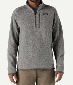 Patagonia Herren Better Pullover 1/4-Reißverschluss grau Größe Large STY25522 - Bild 1 von 8