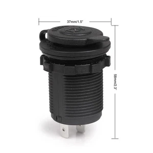 Prise allume-cigare 12 V étanche pour voiture, bateau, moto - Picture 1 of 6